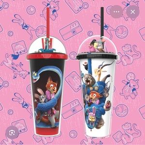 Zootopia Themed Tumbler Set - Red and White